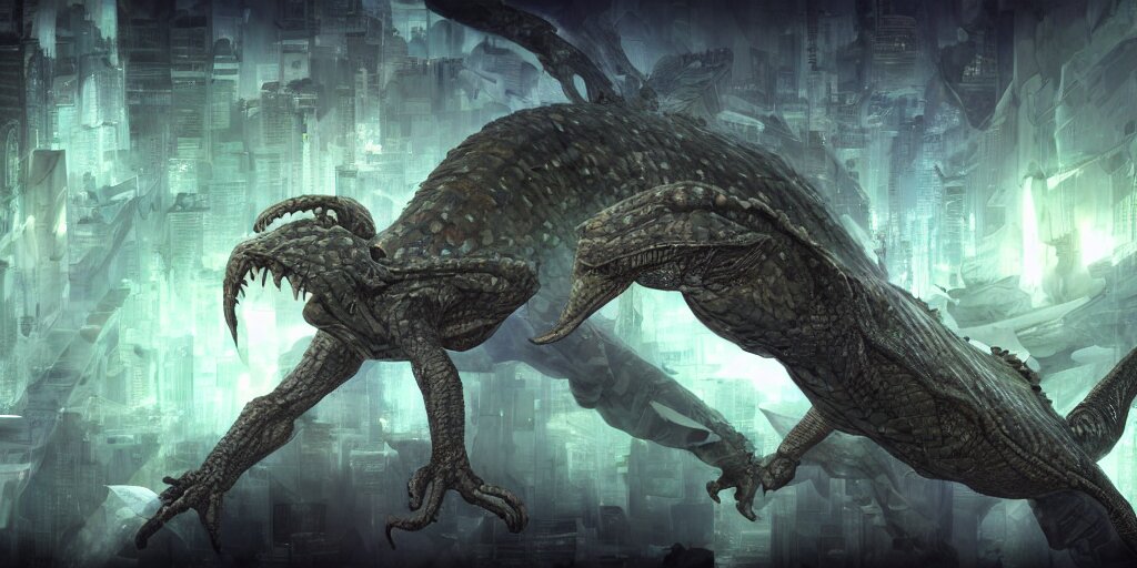 Reptilian Alien 3 D Anime