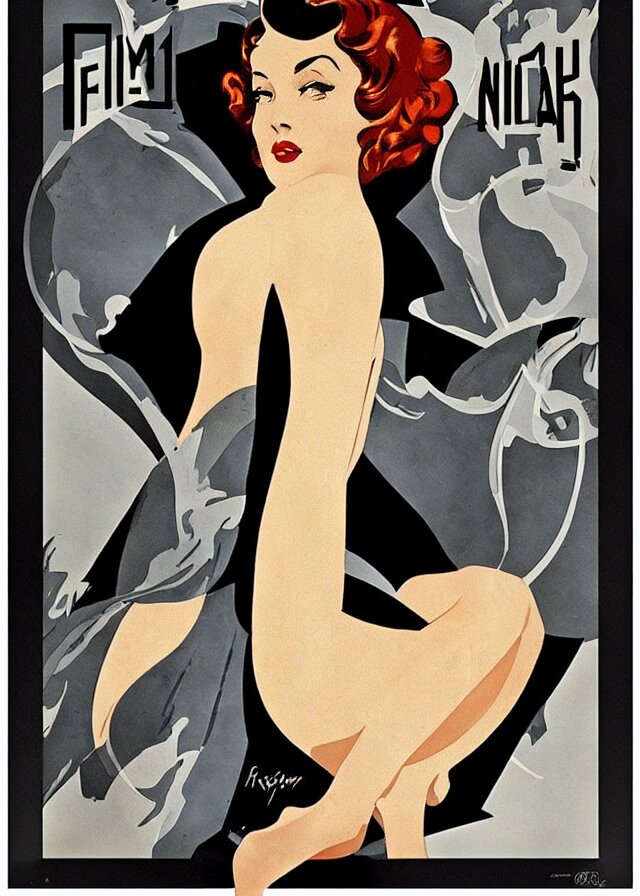 Film Noir Movie Poster Print