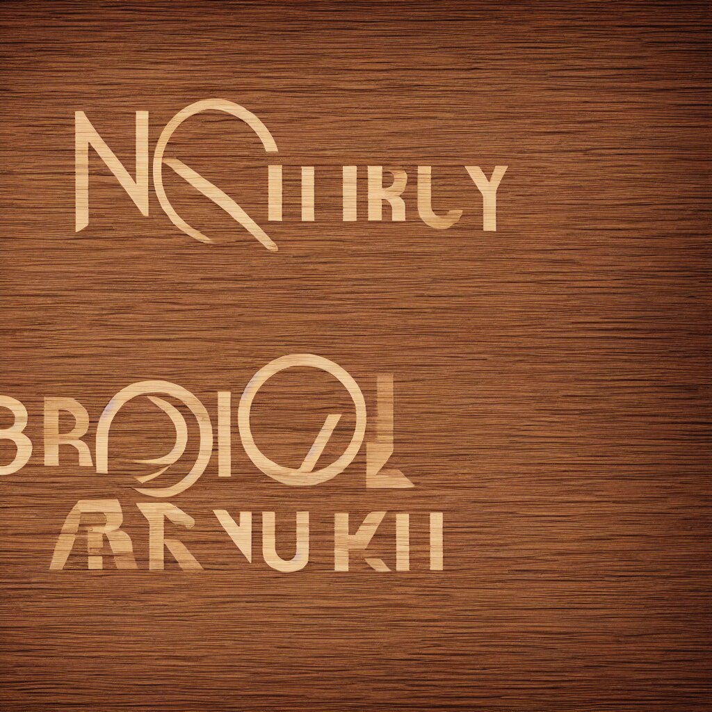 BH Logo in Natural Wood Frame Simple