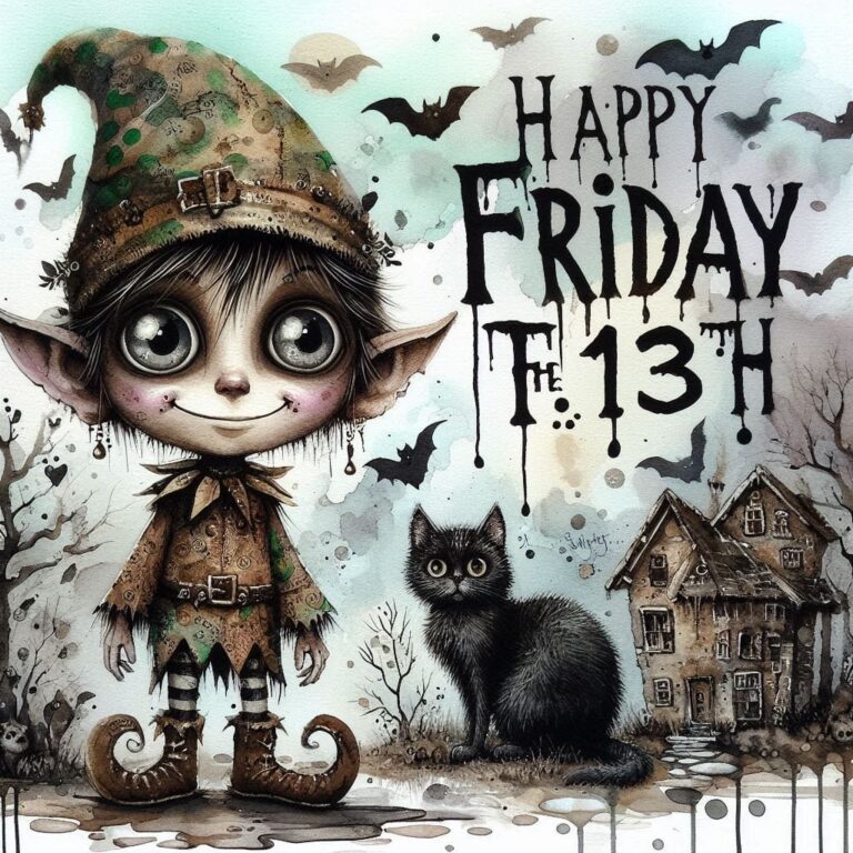 Elf with Cats and Friday the 13th