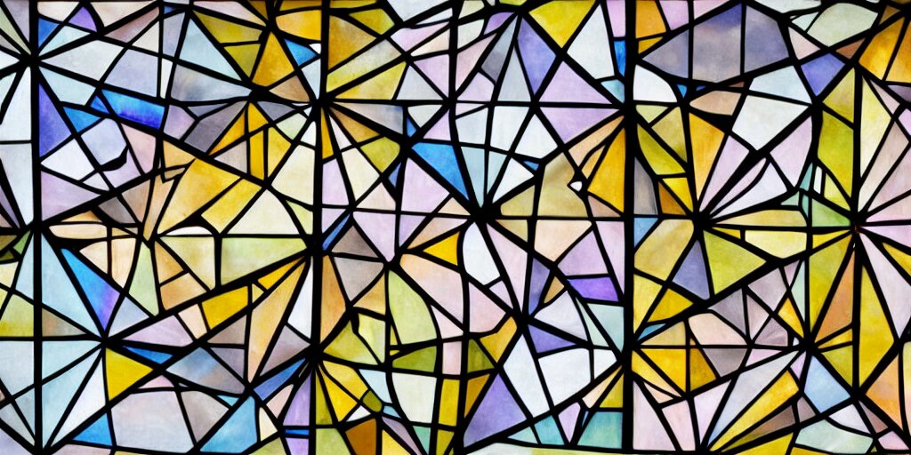 Stained Glass Window Cathedrals Designed by Escher
