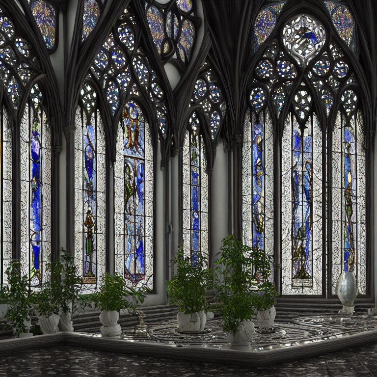 Celestial Gardens Stained Glass Windows