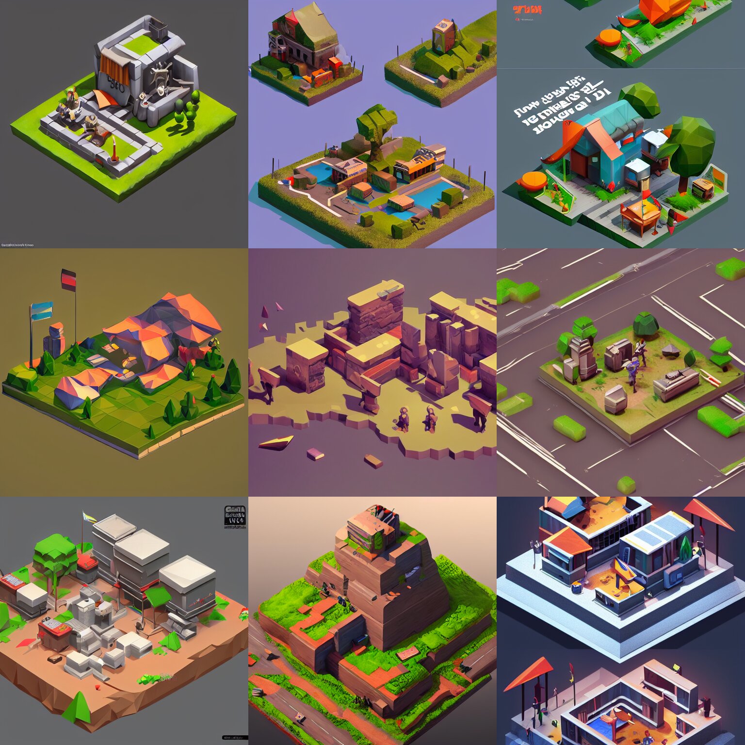 Diorama Isometric Art