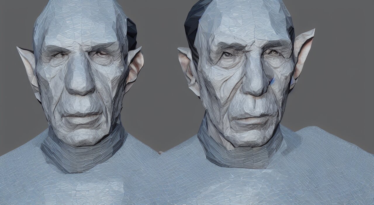 Low Poly Render of Spock for Sale on Facebook Marketplace and Cryengine