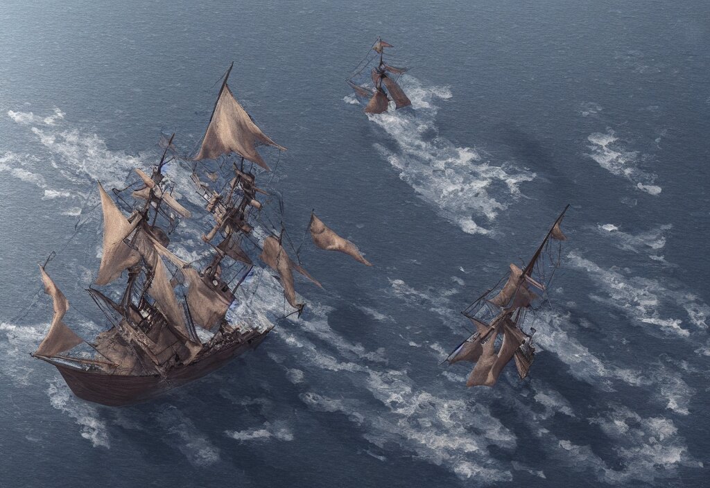 Master and Commander Ship Fight on the Sea