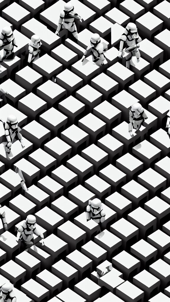Grid of Stormtroopers as Low