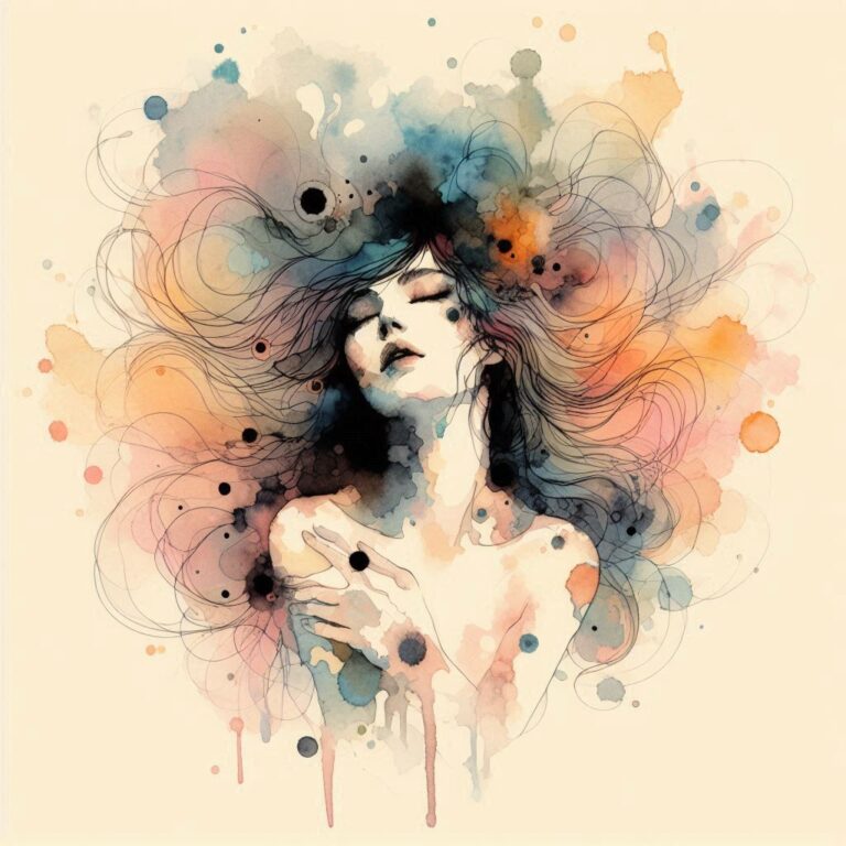 End of Innocence Fantasy Watercolor