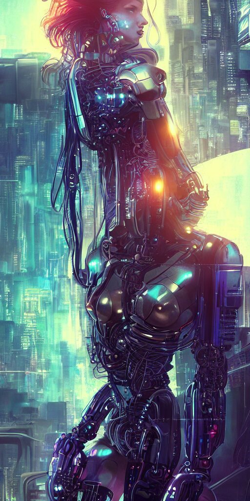 Young Woman Cybernetic