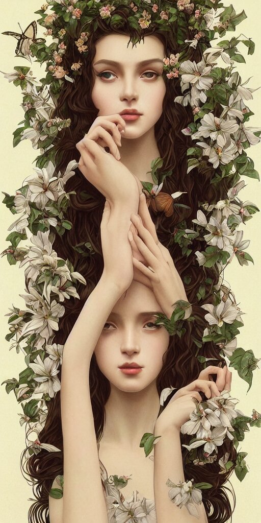 Surreal Tree Maiden Angelic Wings
