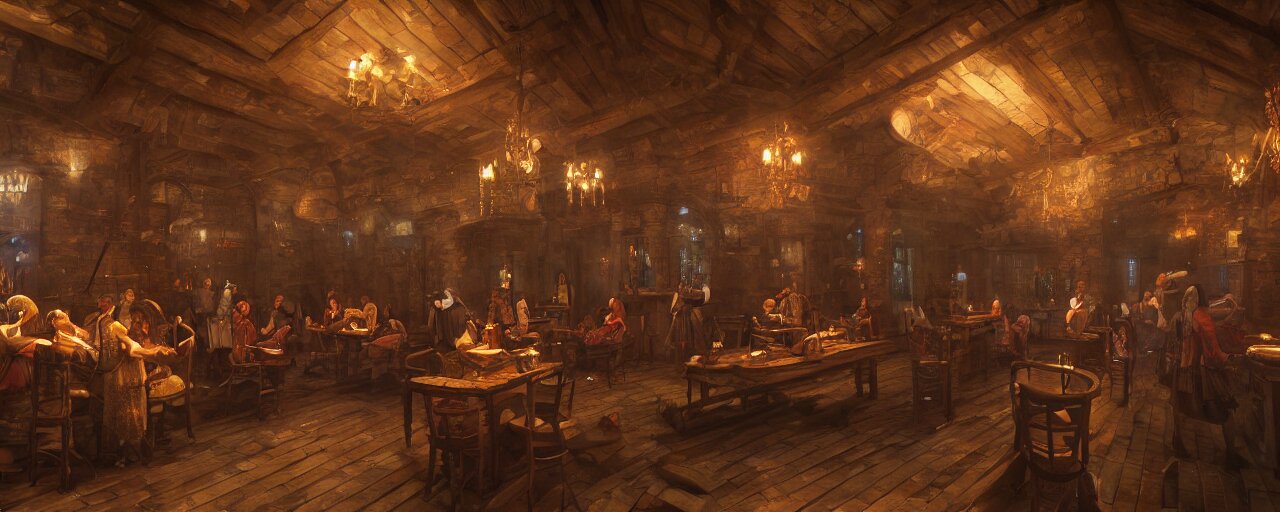 Medieval Era Tavern with Exotic Dancers