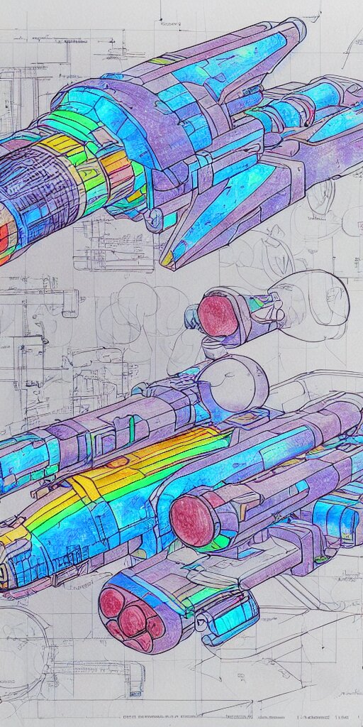 Blueprint of a Spaceship