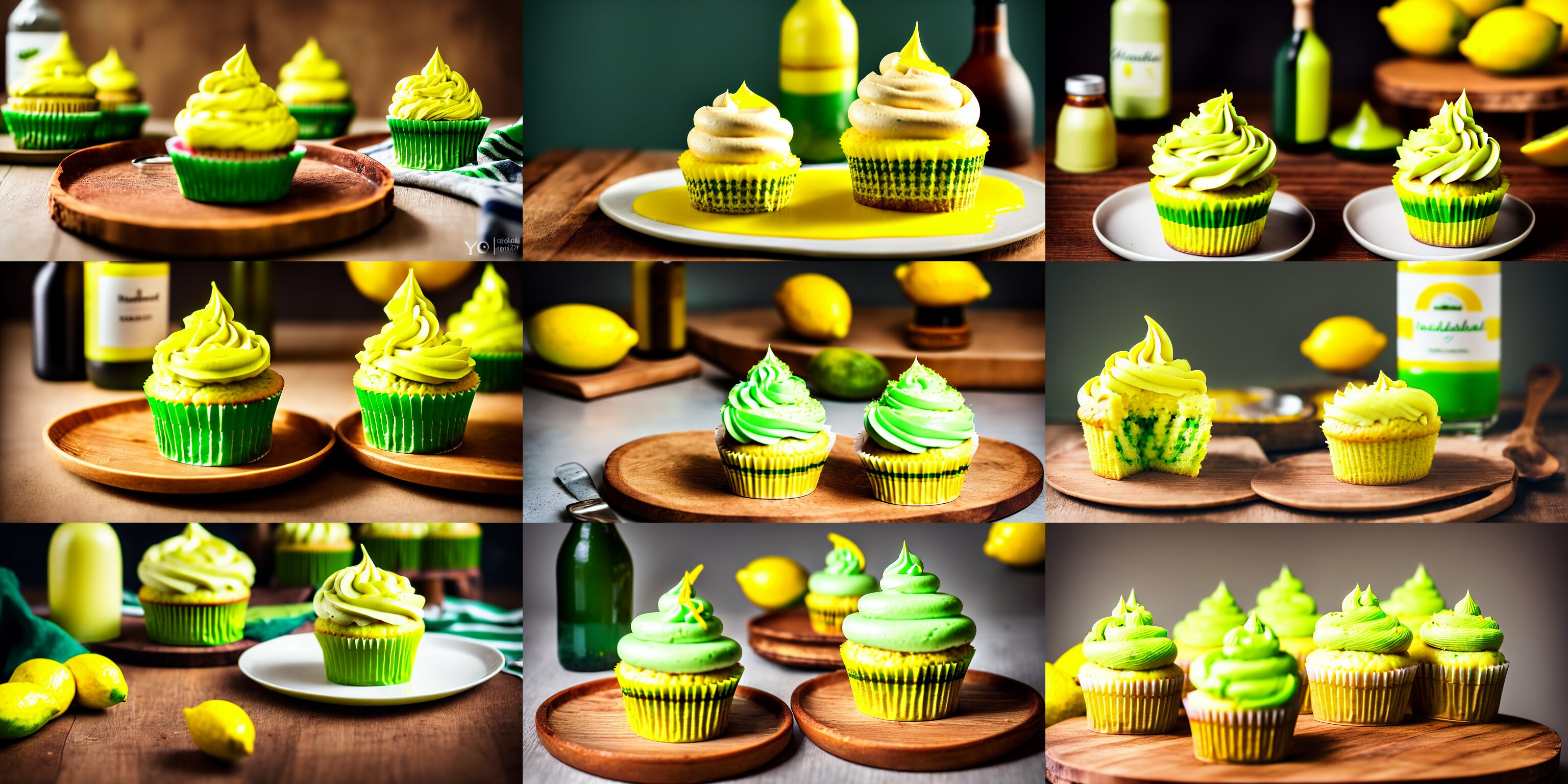 Dslr Food Photography of a Melon Cupcake