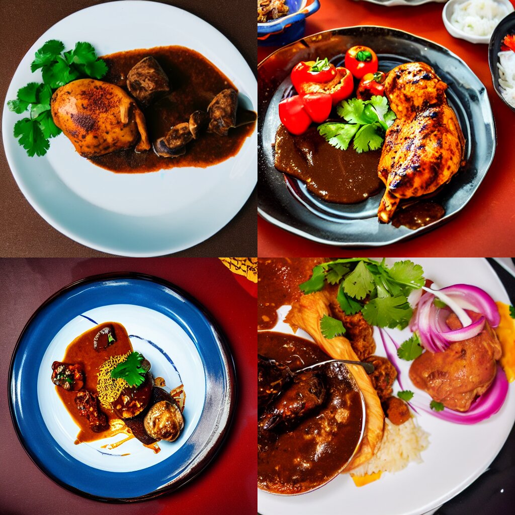 Delicious Plate of Pollo Con Mole
