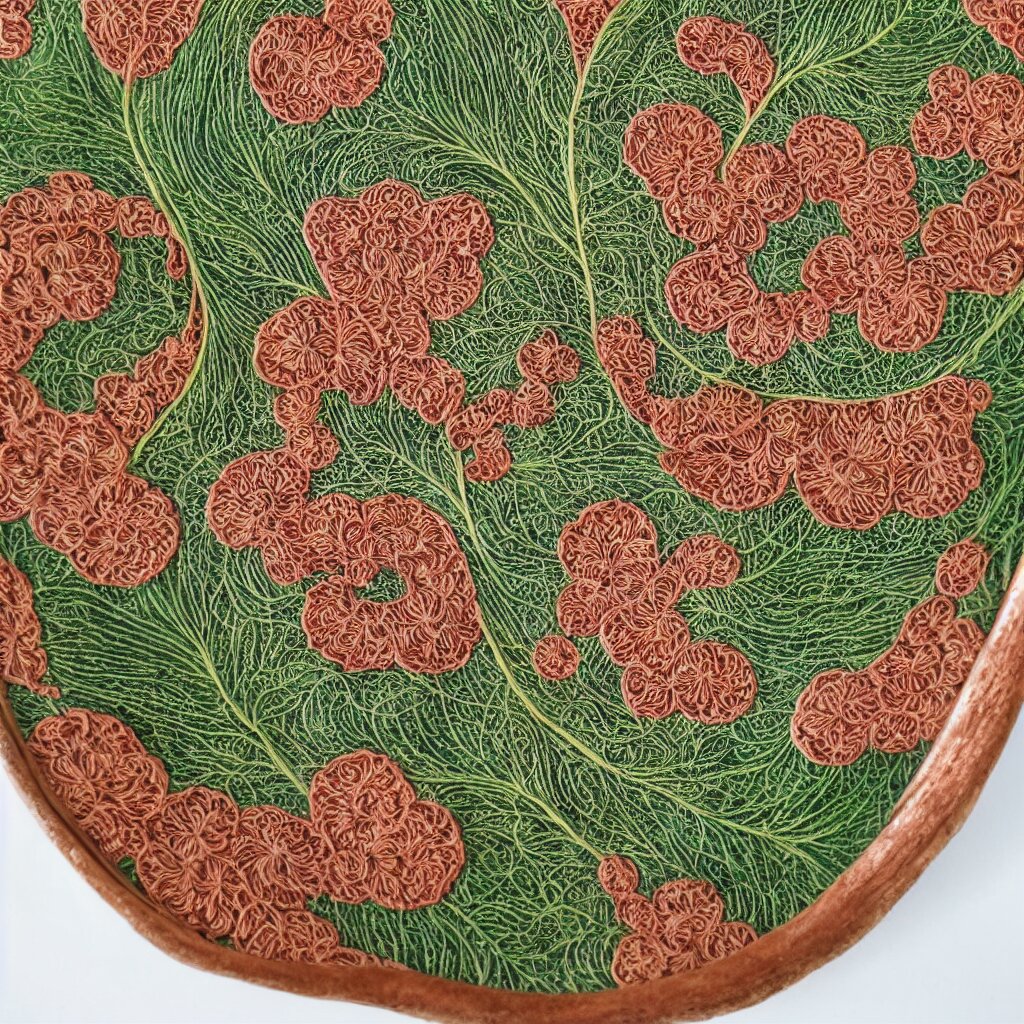 Circular Fractal Embroidered Bananas That Grow Like Coral