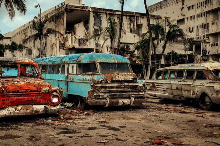 Wide Angle Shot of Dilapidated Fallout 5 Miami