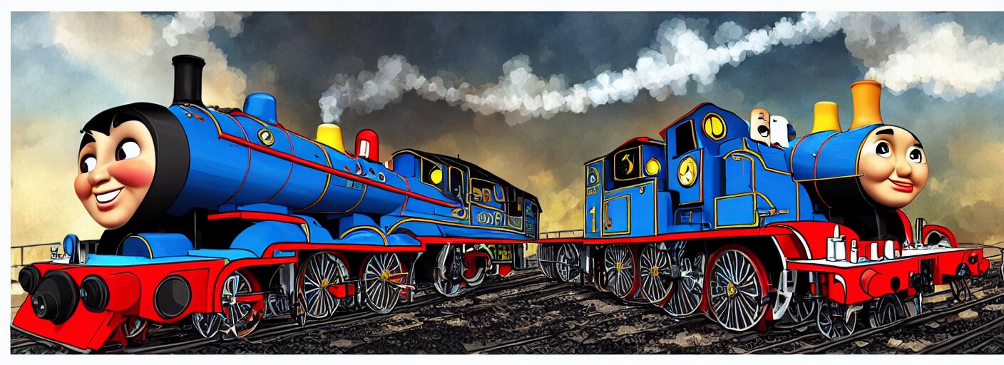 Locomotive Steam Engine Space Ship