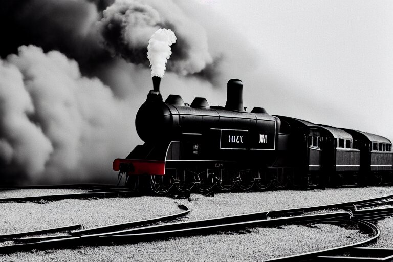Black and White Photograph of a Sleek
