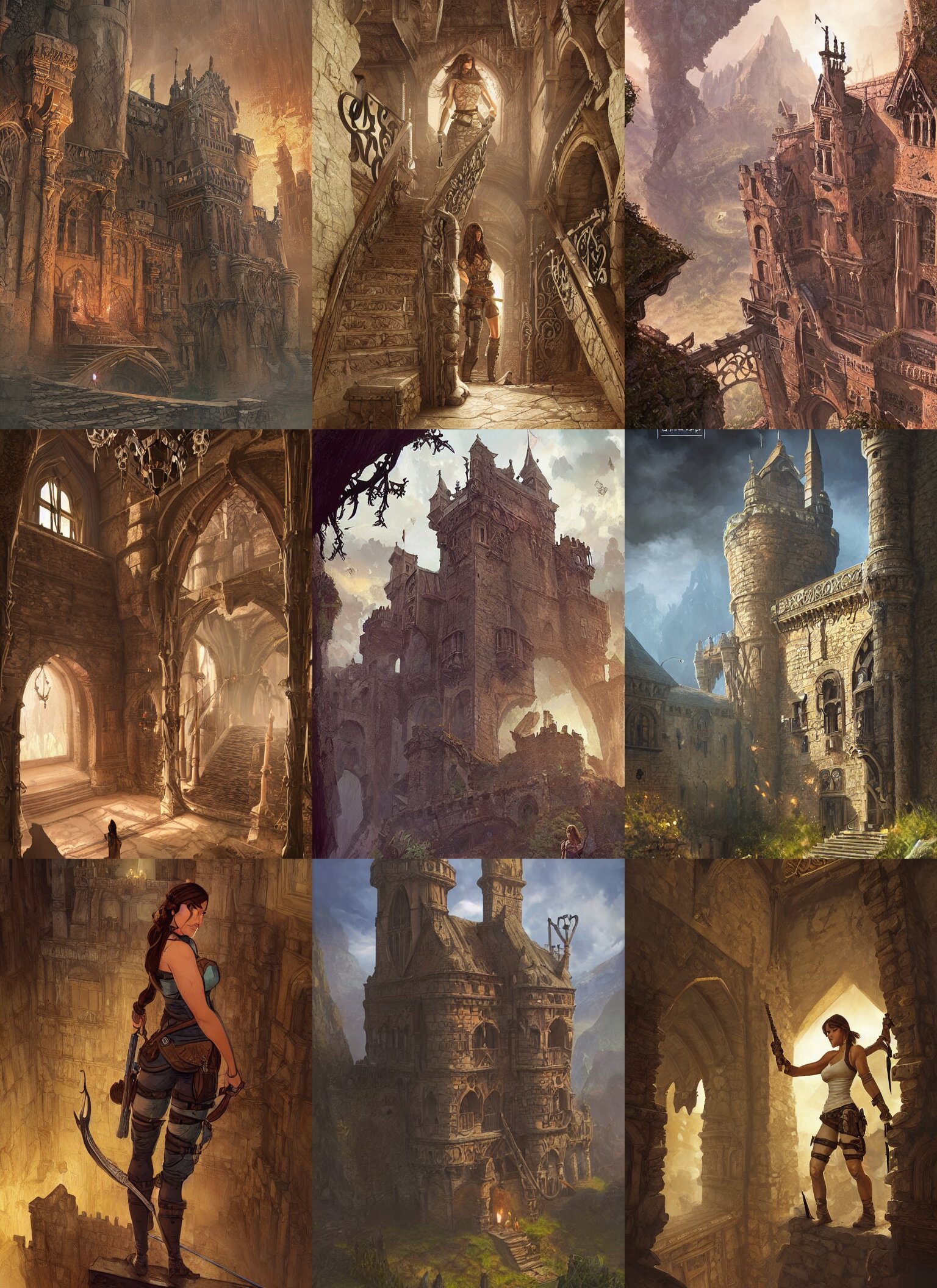 Lara Croft Medieval Castle