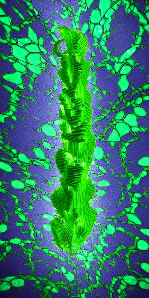 3 D Photographic Render of a Deconstructed Asymmetric Mandelbulb Sculpture
