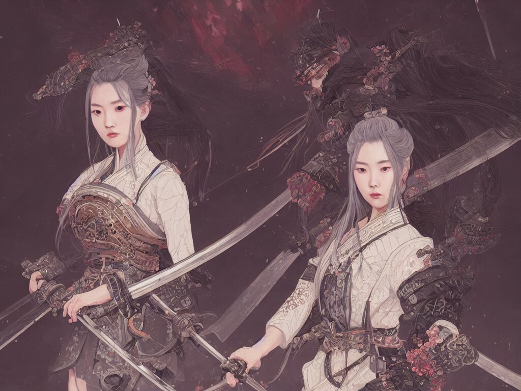 Portrait Han So Hee Samurai Girl