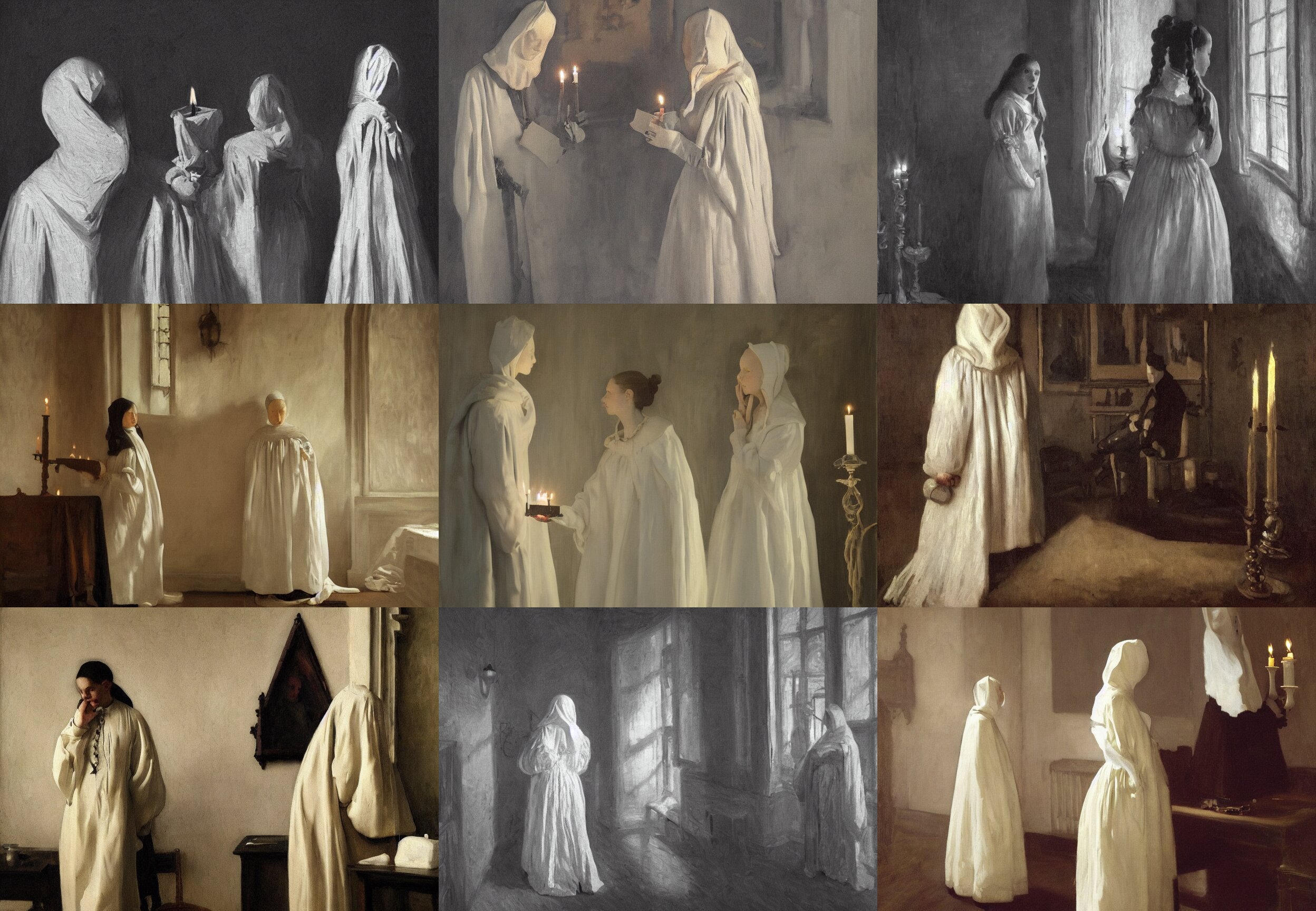 White Human Figures