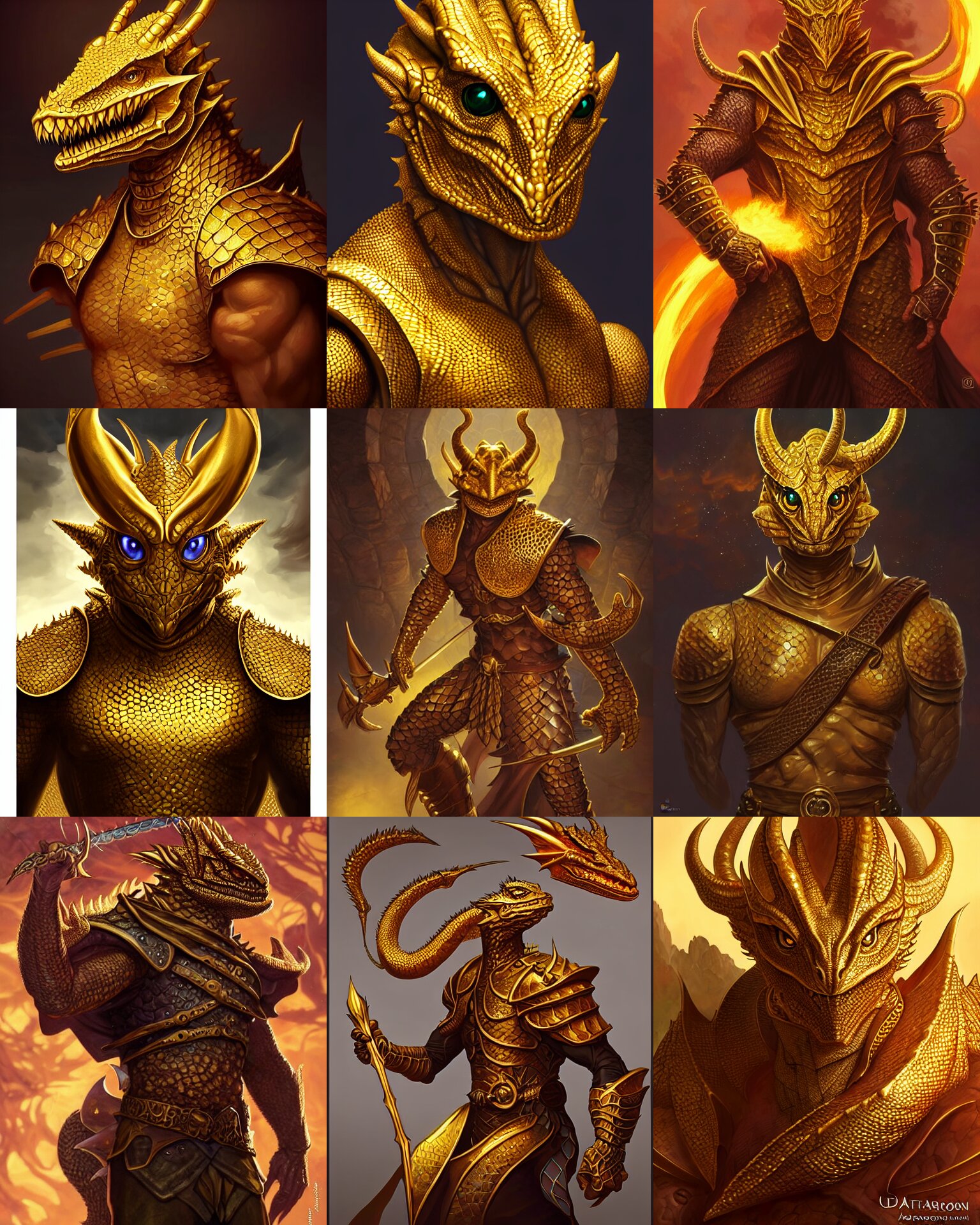 Dungeons and Dragons Character Concept Portrait