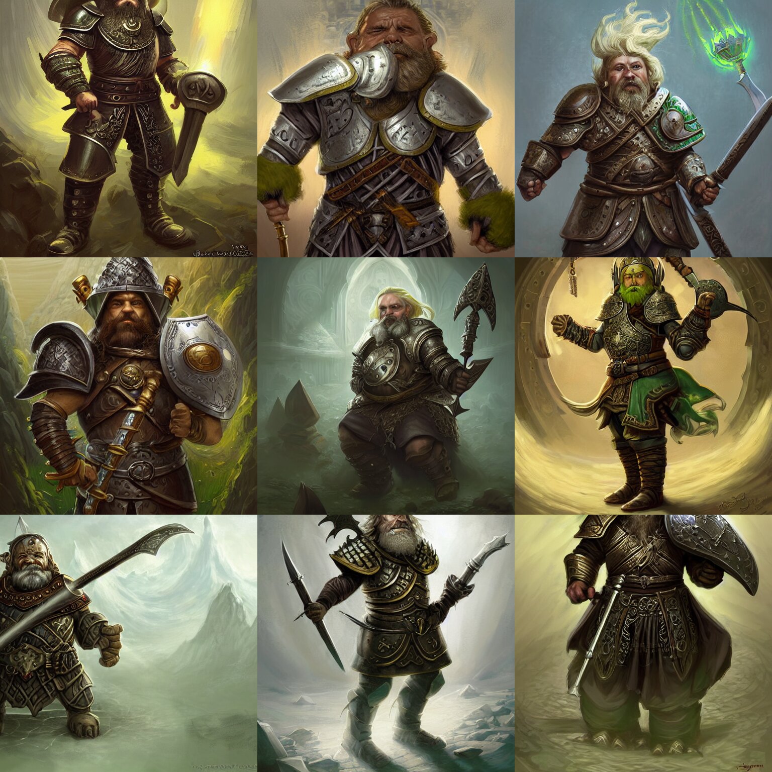 Portrait of a Dwarf Cleric Without a Beard