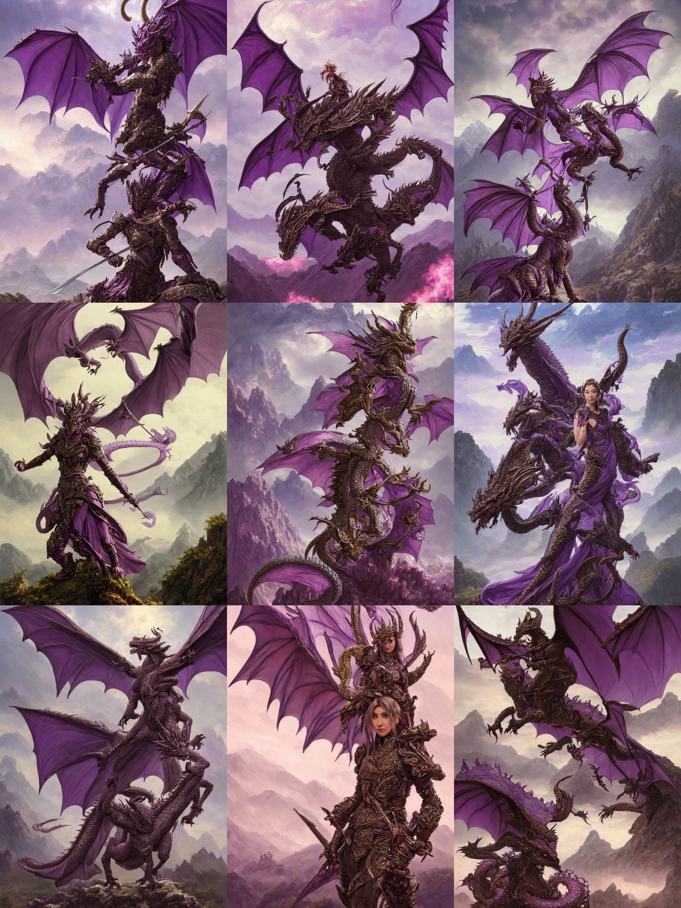 Full Portrait of a Beautiful Dragon Master