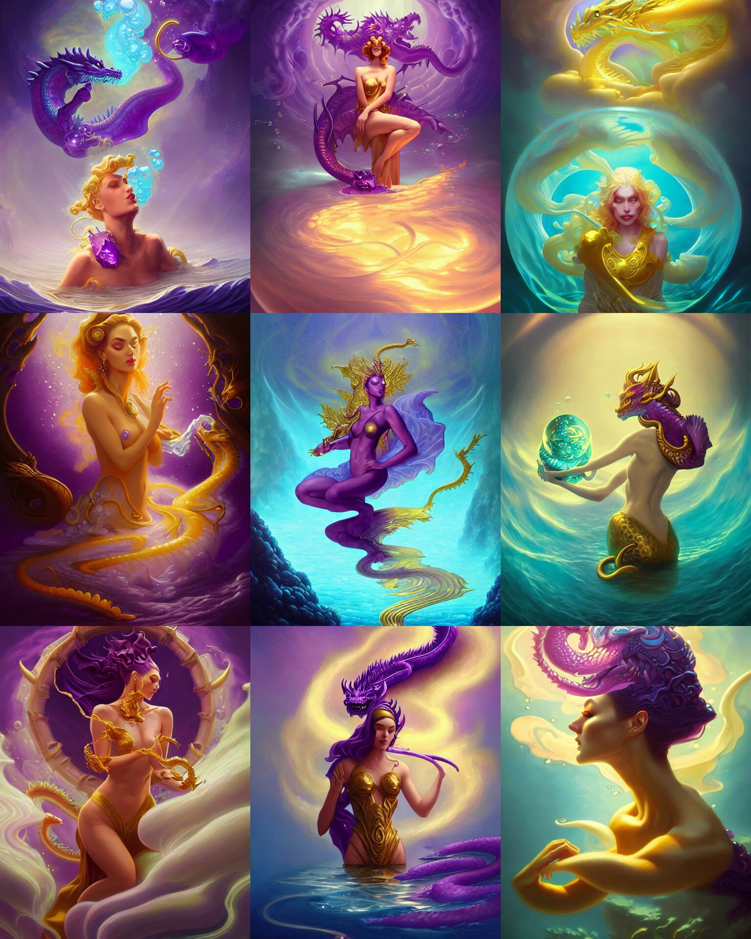 Liquified Amethyst Smoke Dragon Priestess