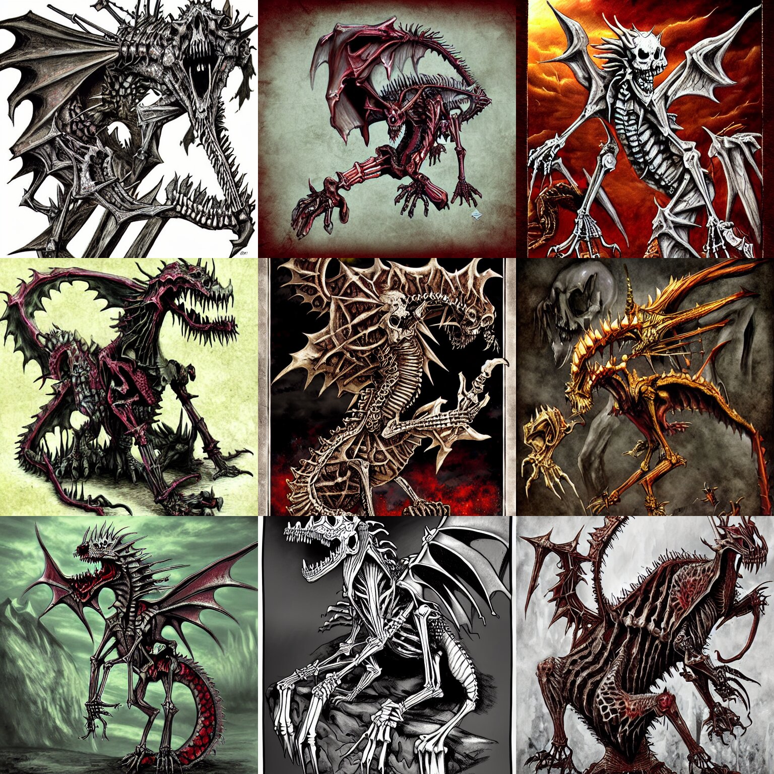 Undead Skeletal Dragon