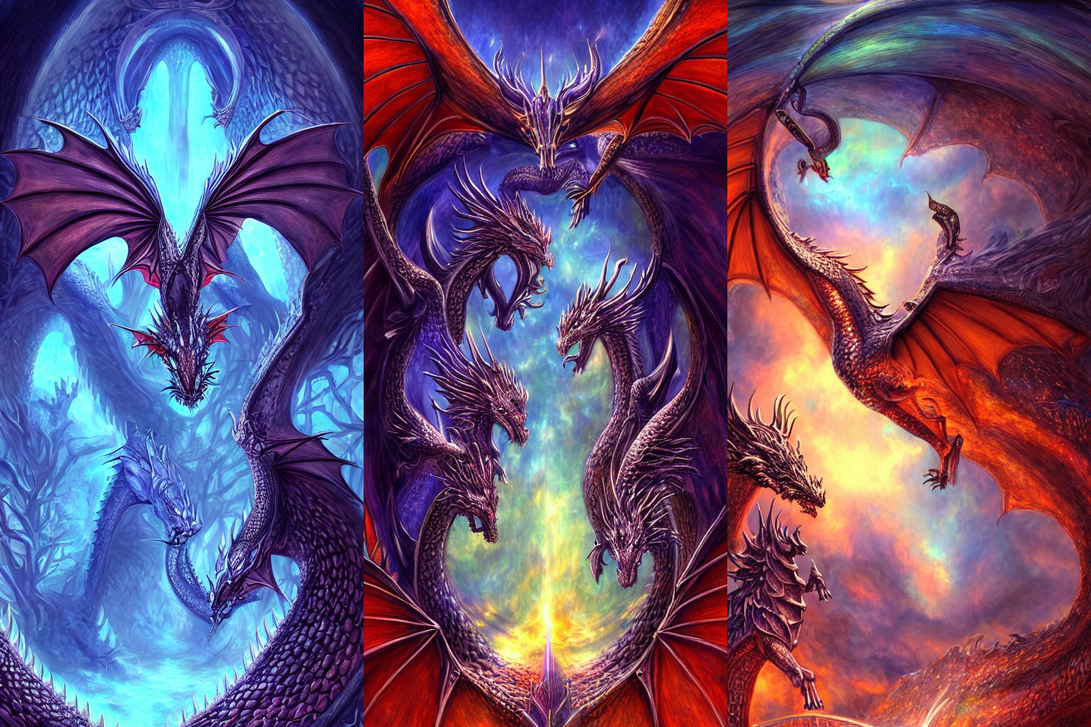 Gate to the Eternal Kingdom of Iridescent Dragons
