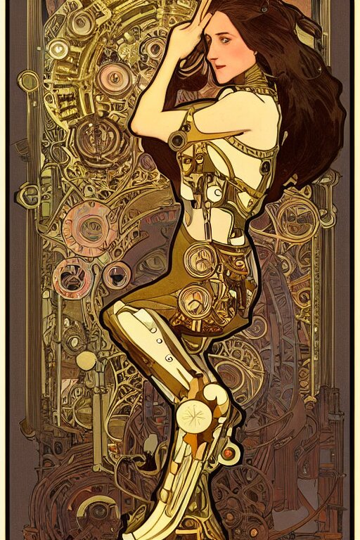 Brass Semi Mechanical Woman