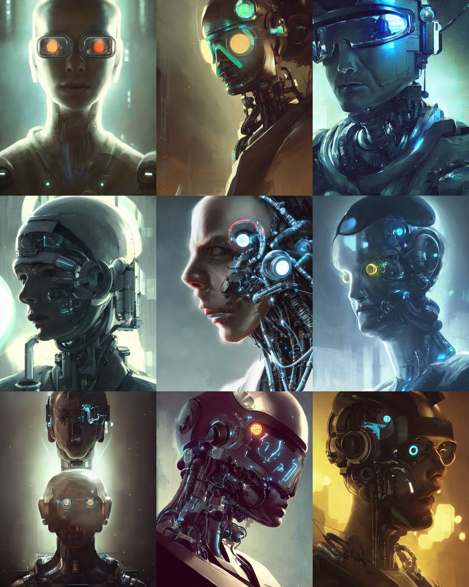 Laboratory Operator with Cybernetic Enhancements Seen from a Distance
