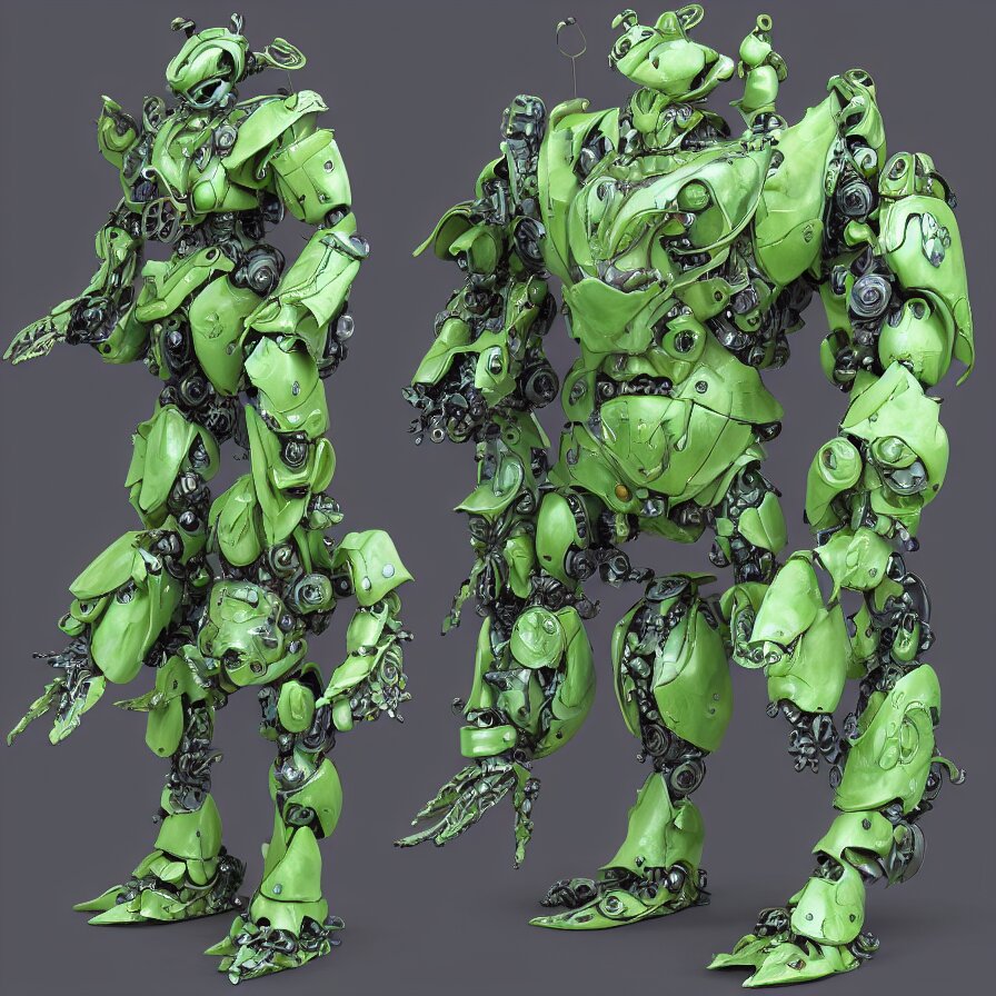 Waterlily Themed Amphibious Power Armor