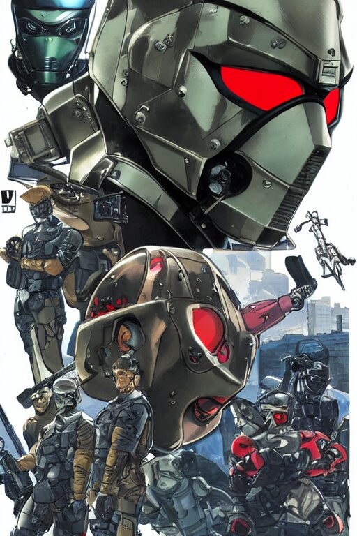 Mecha Ninja Mask Helmet Metal Gear Solid Training Suit Swat Commando Fall Vibrancy