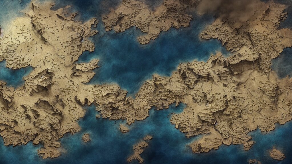 Map of Westeros Paper Game of Thrones