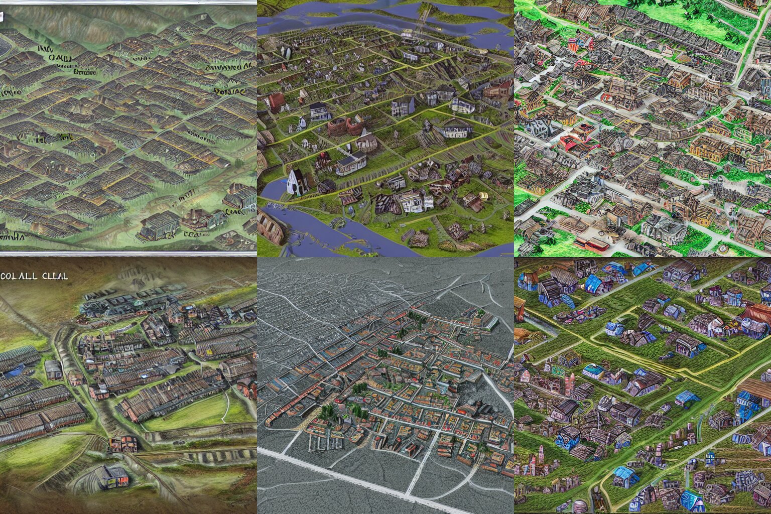 A Detailed Map of a Coal Miners Village