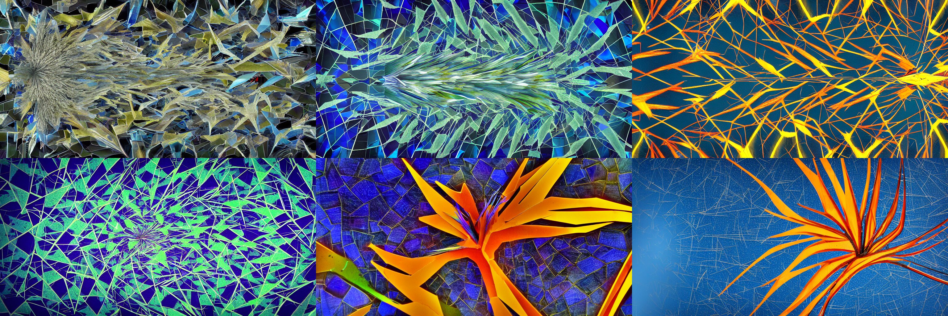 Irregular Fractals of Bird of Paradise