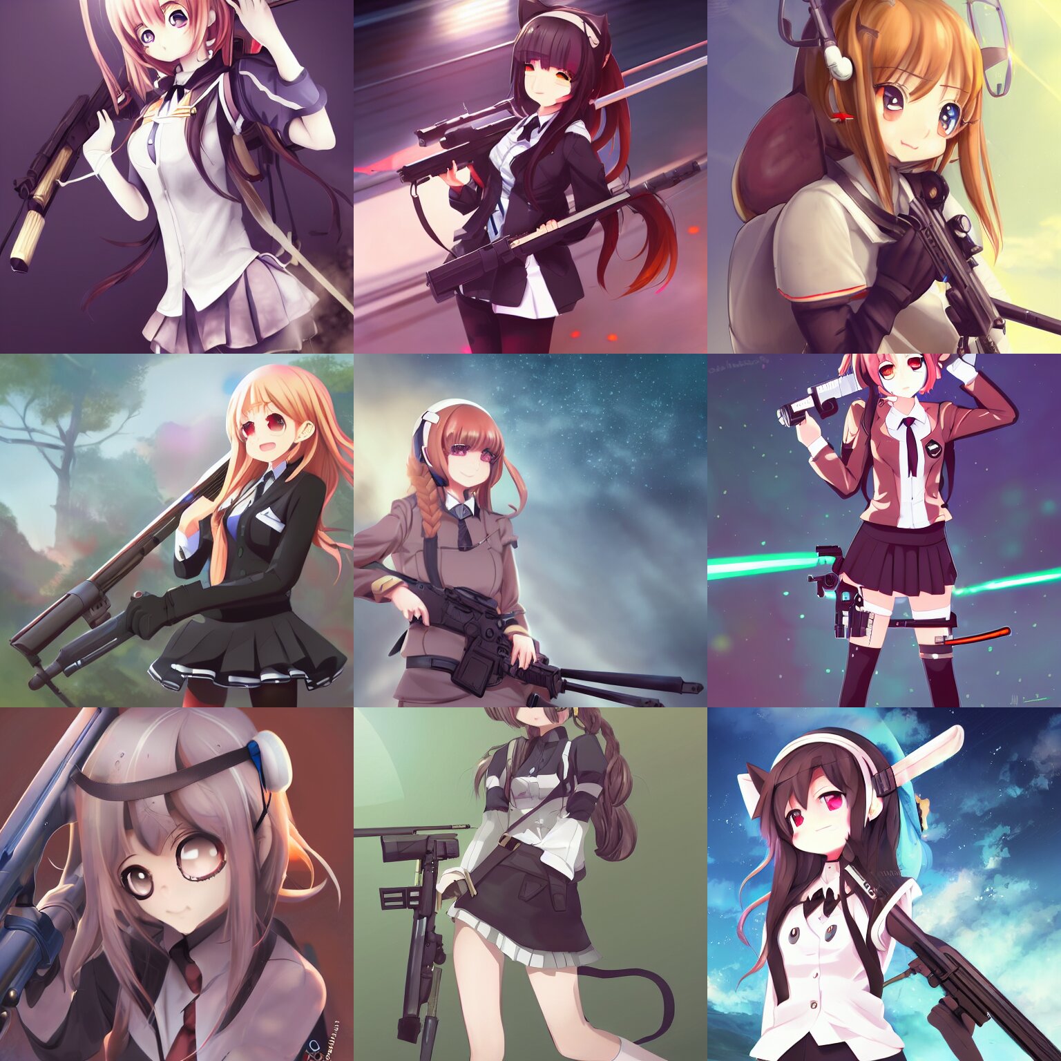 Anime Cute Smiling Female