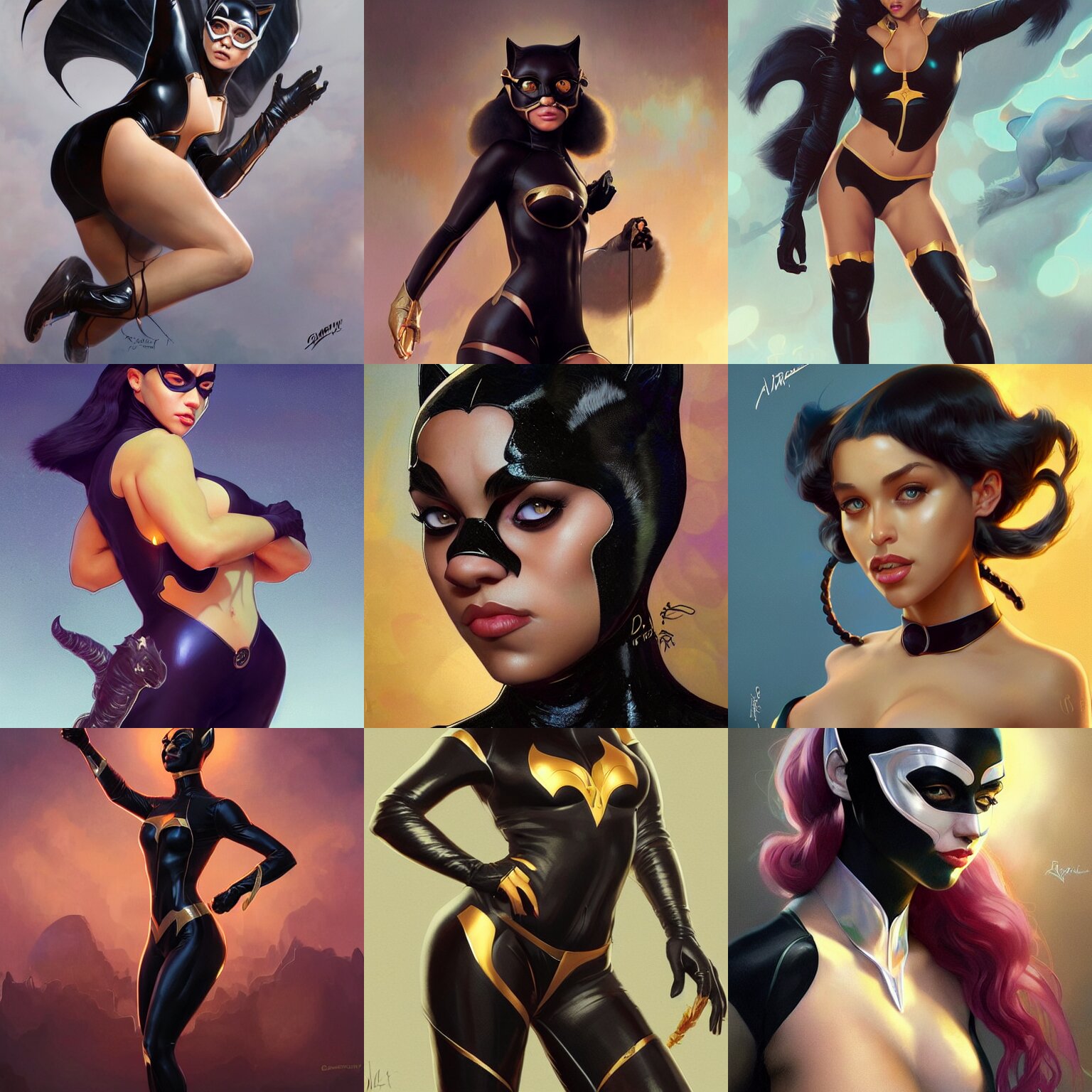 Doja Cat as Cat Woman Art