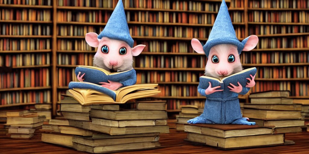 Cute Chibi Rat Wizard Wizard Hat