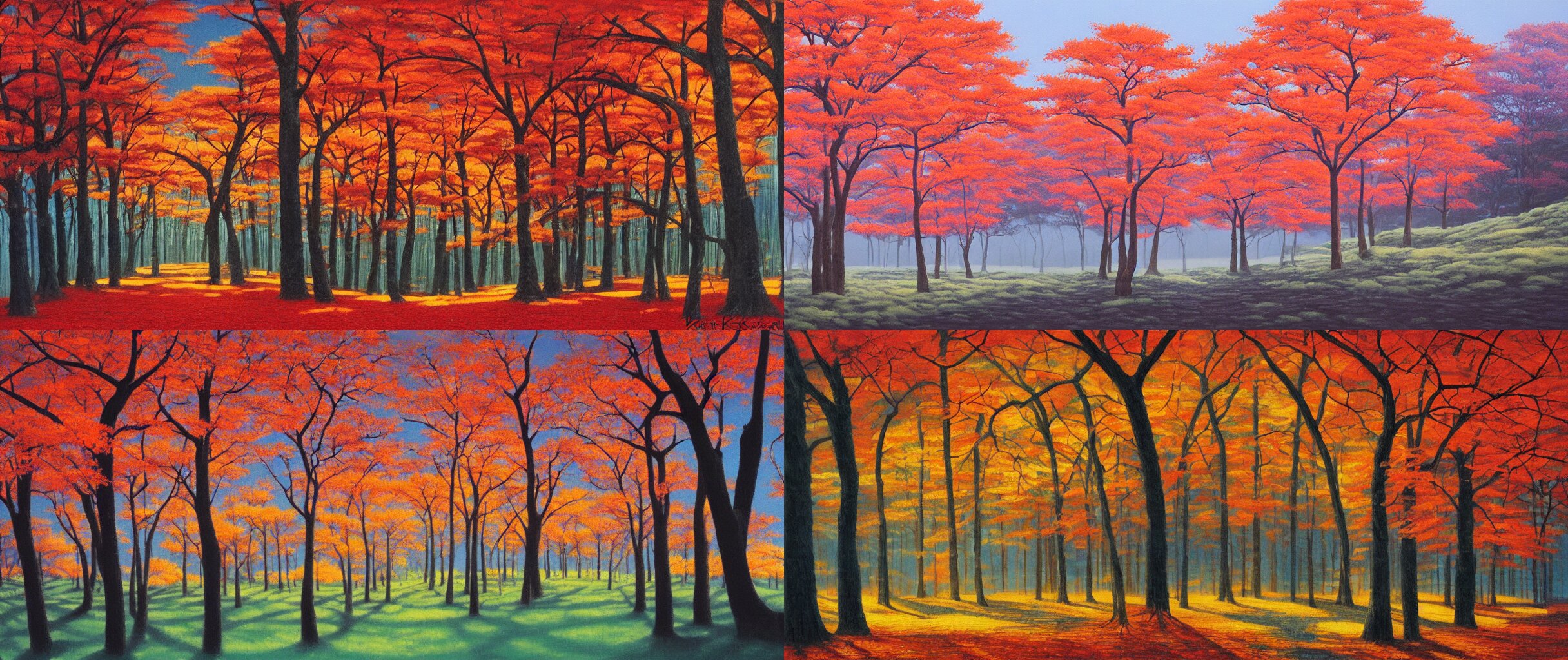 Forest in Spring Summer