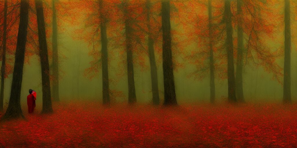 Door in an Autumn Forest