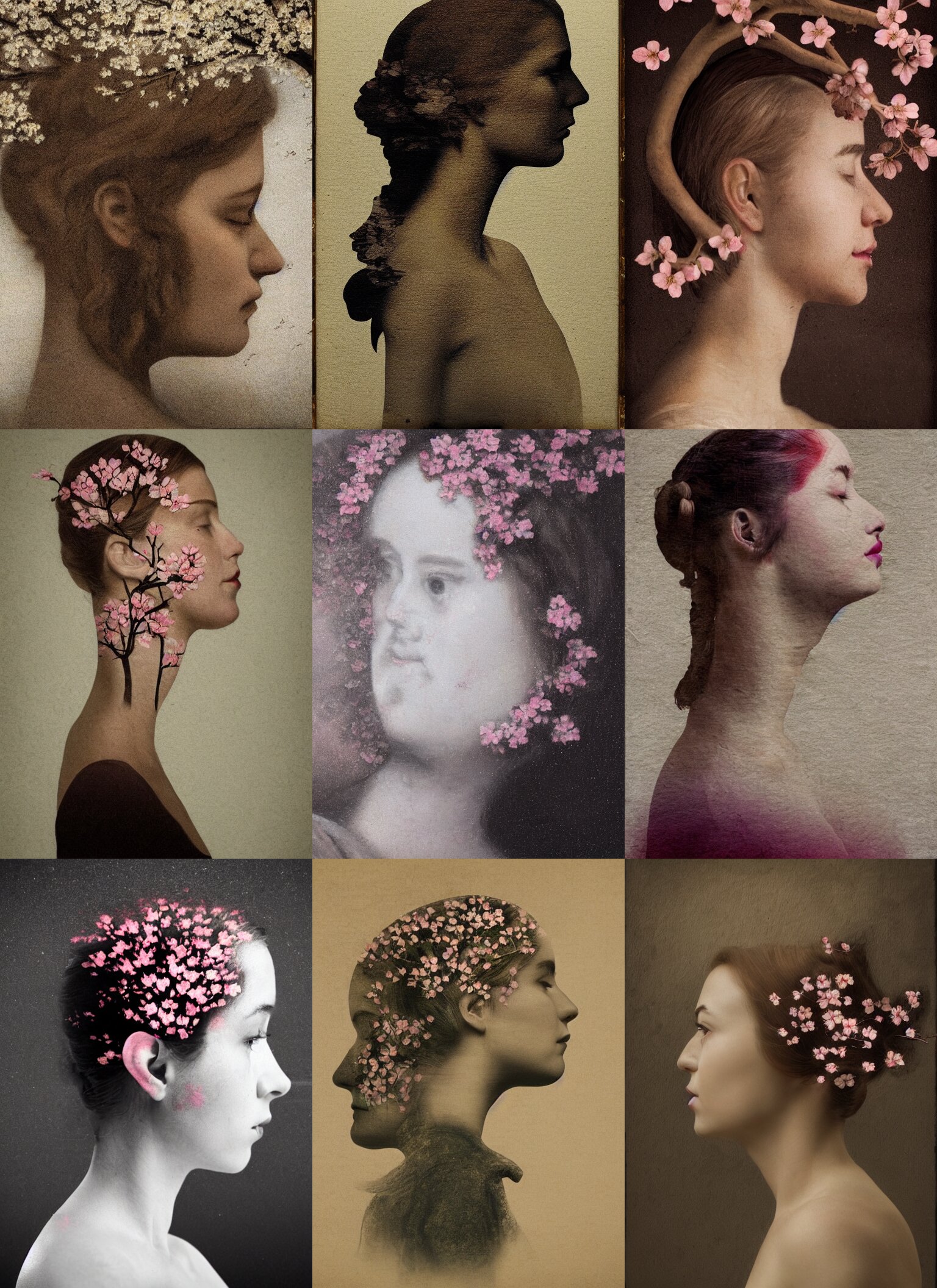 Woman's Face in Profile