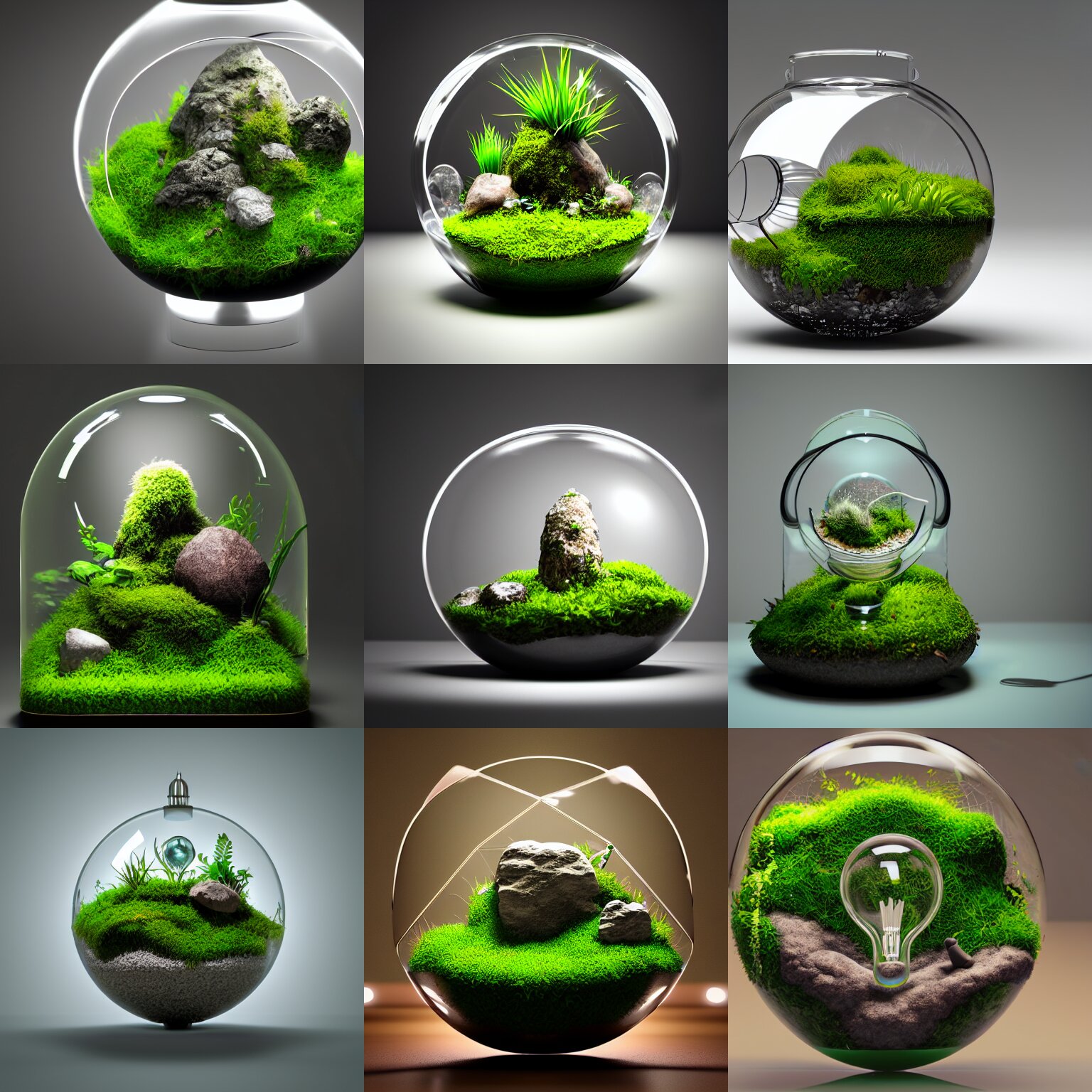 Terrarium on Display Moss