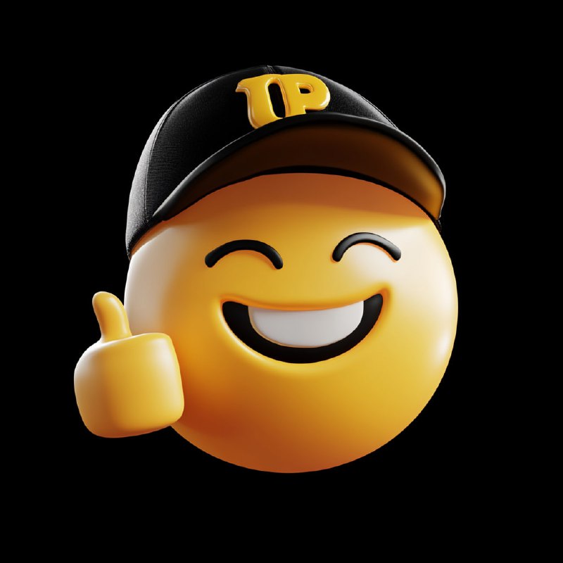 3D Emoji in Cap Smiling Thumbs Up