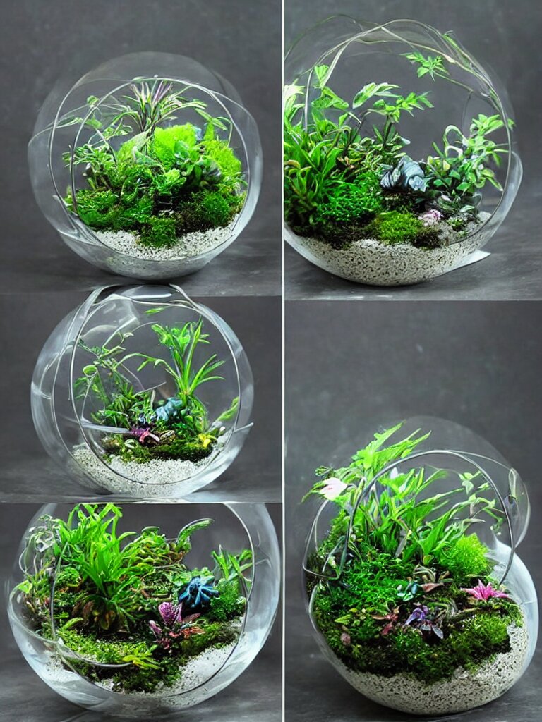 Terrarium with Plants from a Different Planet