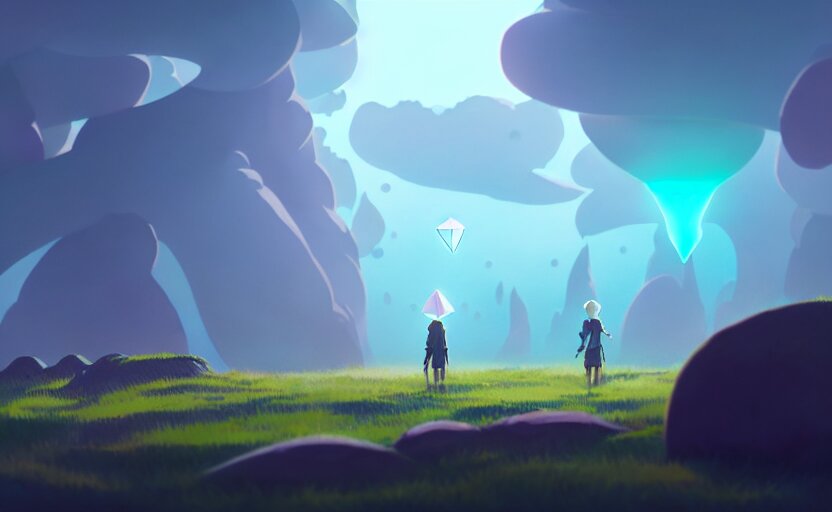 Discovery in an Aetherpunk Studio Ghibli Animated Film