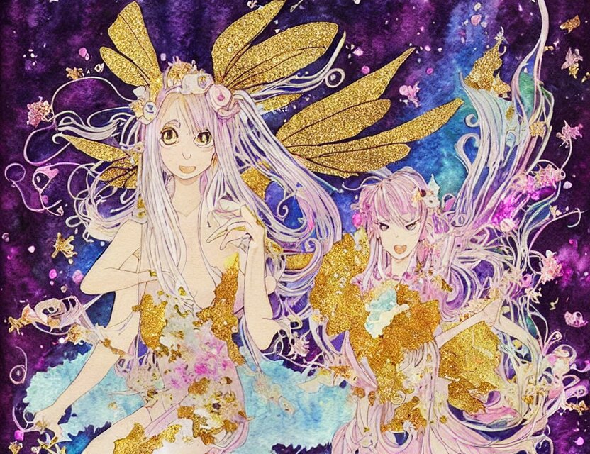Faerie Spirit of Cupcakes in a Crystal Cave
