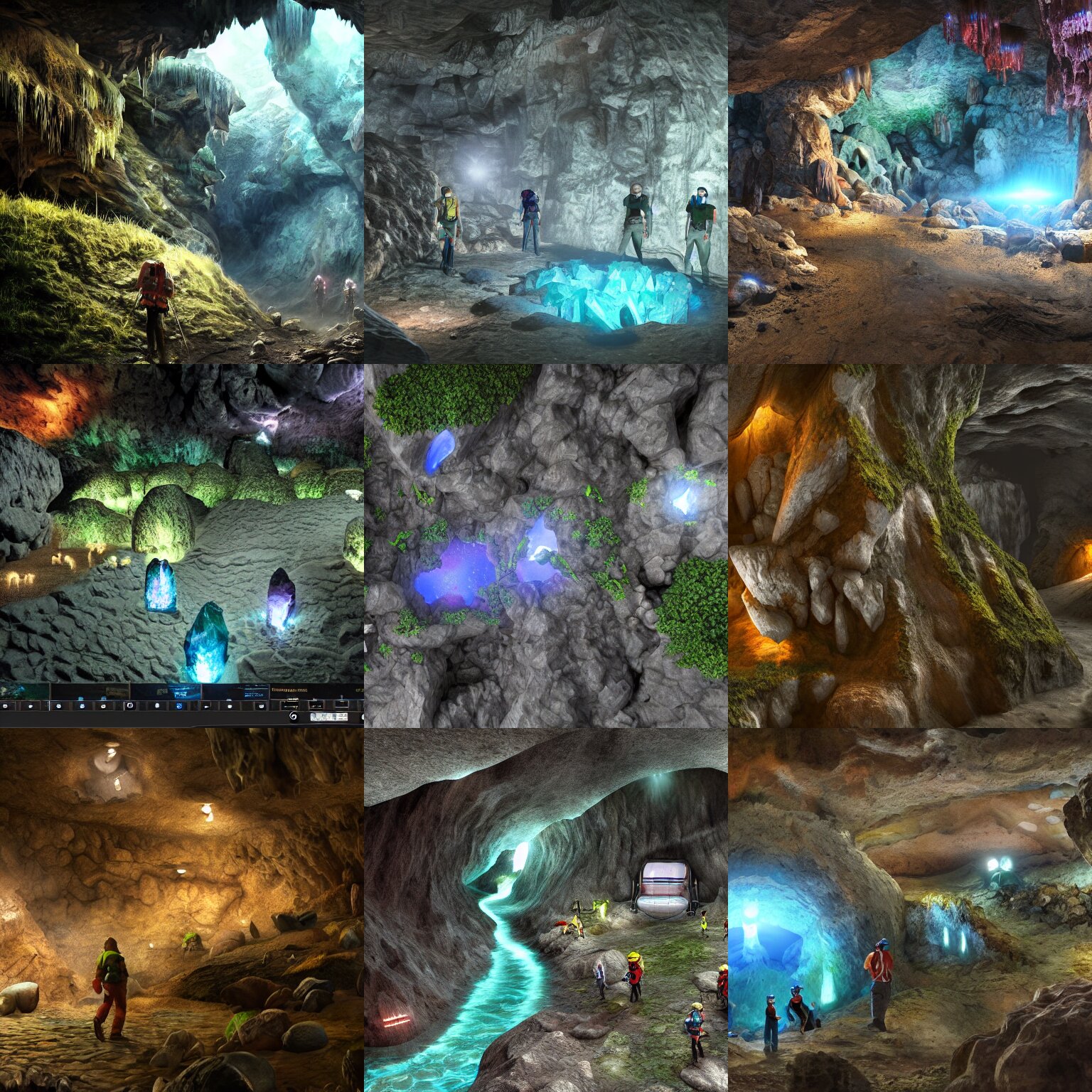 Underground Cave System Explorers